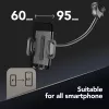 Sourcing Cellularline Hug Flexi XL supporto passivo universale a ventosa per telefoni cellulari, nero/grigio