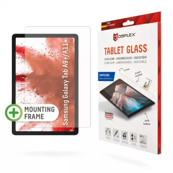 Displex vetro per tablet (9H) per Samsung Galaxy Tab A11+/A9+, cornice di montaggio Eco, infrangibile