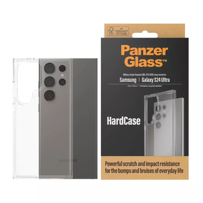 PanzerGlass ® HardCase trasparente Samsung Galaxy S24 Ultra, cover, Samsung, Samsung - Galaxy S24 Ultra, trasparente