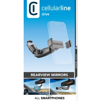Supporto auto Cellularline Spin Mirror nero supporto passivo