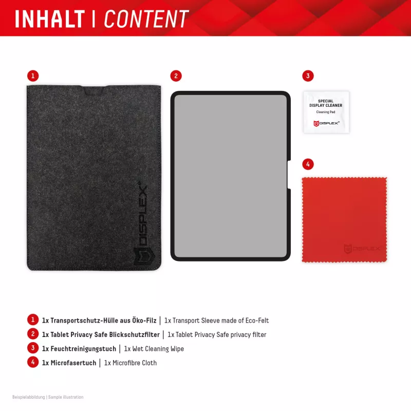 Displex TABLET PRIVACY SAFE filtro privacy rimovibile a 2 vie per iPad Pro 11'' (2025/2024)
