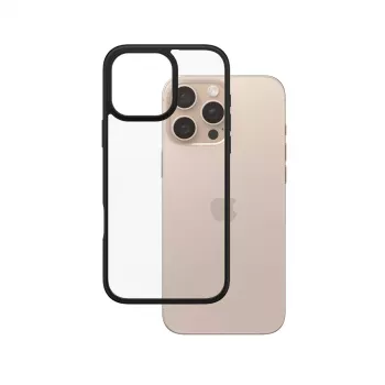 PanzerGlass® HardCase trasparente con cornice nera iPhone 16 Pro Max