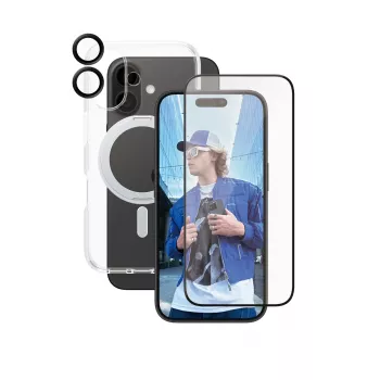 PanzerGlass CARE by ® Feature bundle ceramica 3-in-1 iPhone 16