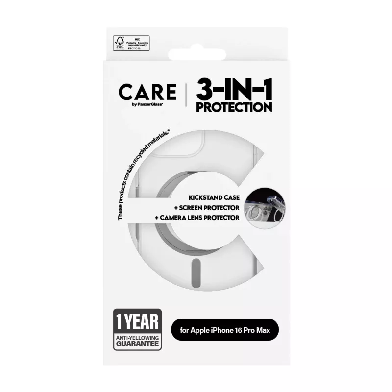 PanzerGlass CARE by ® Feature bundle ceramica 3-in-1 iPhone 16 Pro Max