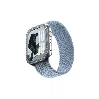 PanzerGlass SAFE. by ® Bling Bumper argento Apple Watch Series 10 46mm trasparente