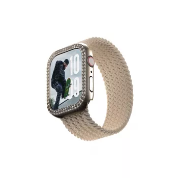 PanzerGlass SAFE. by ® Bling Bumper oro Apple Watch Series 10 46mm trasparente