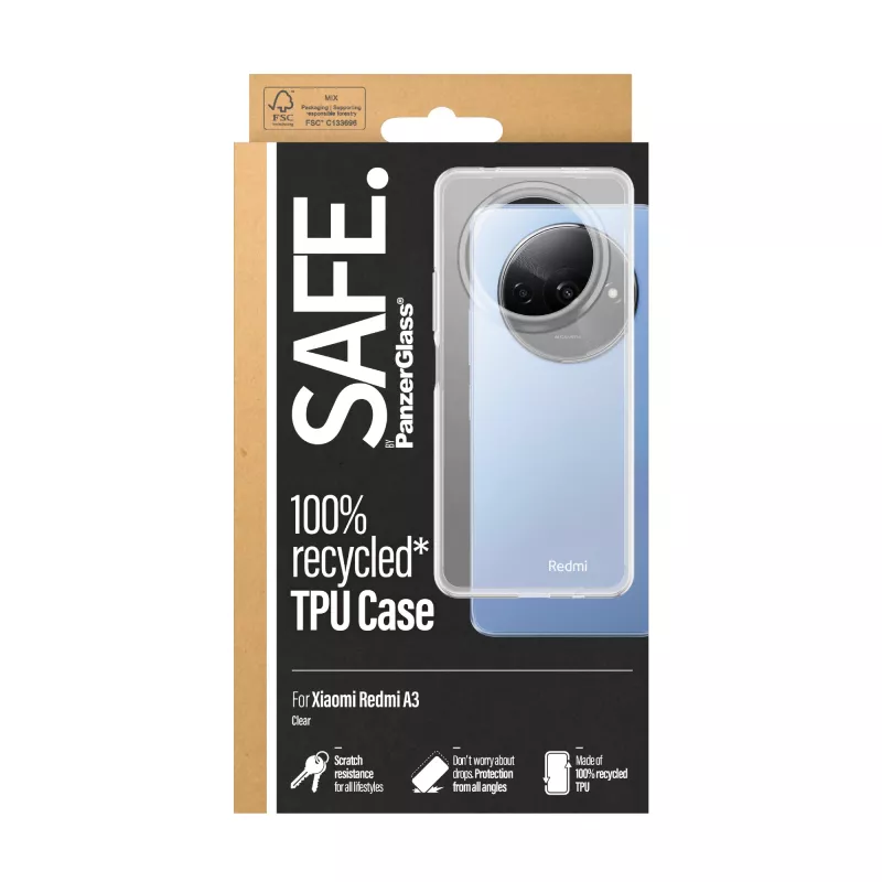 PanzerGlass SAFE. by ® custodia TPU trasparente Xiaomi Redmi A3