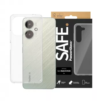 PanzerGlass SAFE. By ® custodia TPU trasparente per Xiaomi Redmi 13C