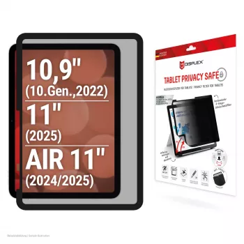 Displex TABLET PRIVACY SAFE filtro privacy rimovibile a 2 vie per iPad 10,9