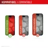 Displex Smart Glass (9H) per Apple iPhone 15/15 Pro/16, adesivo di montaggio, infrangibile
