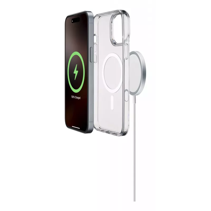 Cellularline Gloss Mag - custodia magnetica per iPhone 16 Pro Max per ricaricare e fissare al caricabatterie MagSafe