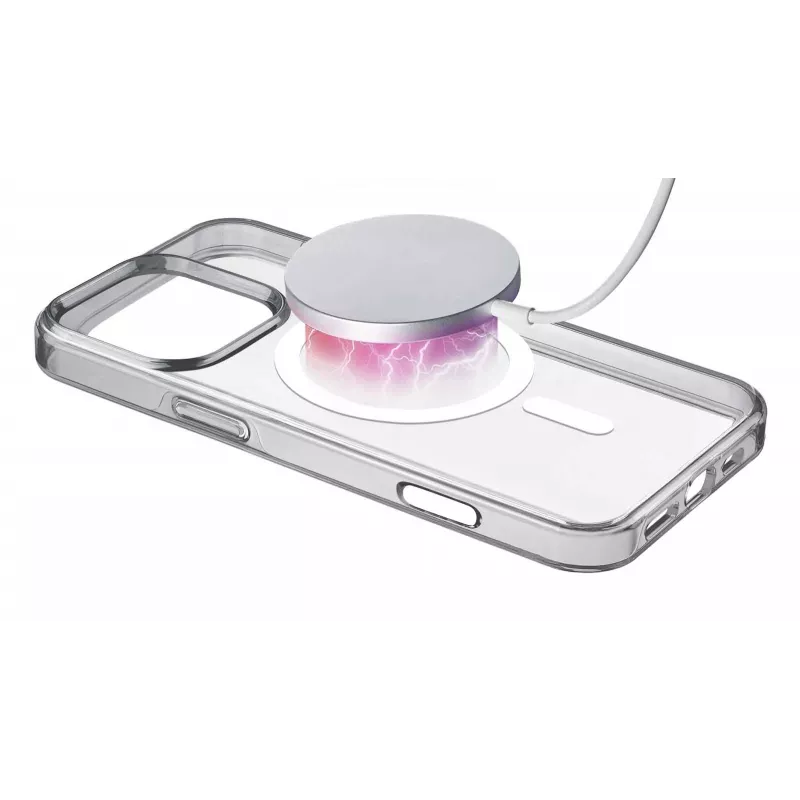 Cellularline Gloss Mag - custodia magnetica per iPhone 16 Pro Max per ricaricare e fissare al caricabatterie MagSafe