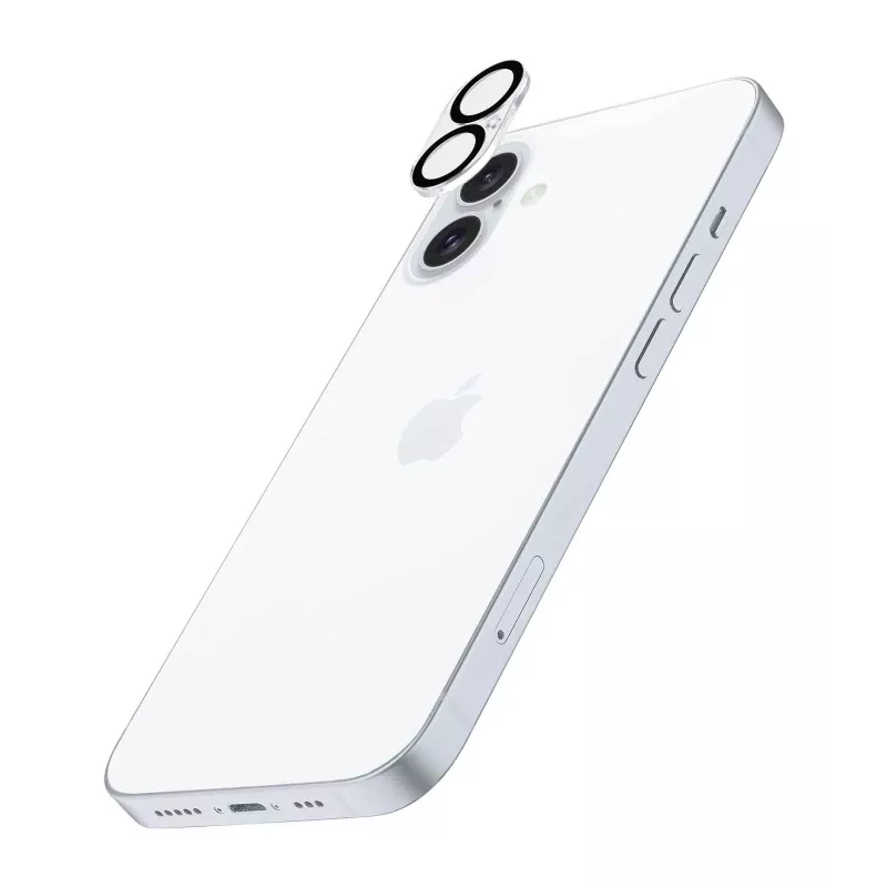 Cellularline obiettivo fotocamera - iPhone 16 protezione trasparente antigraffio antishock