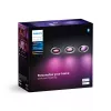 Philips Hue White and Colour Ambience confezione da 3 faretti da incasso Centura
