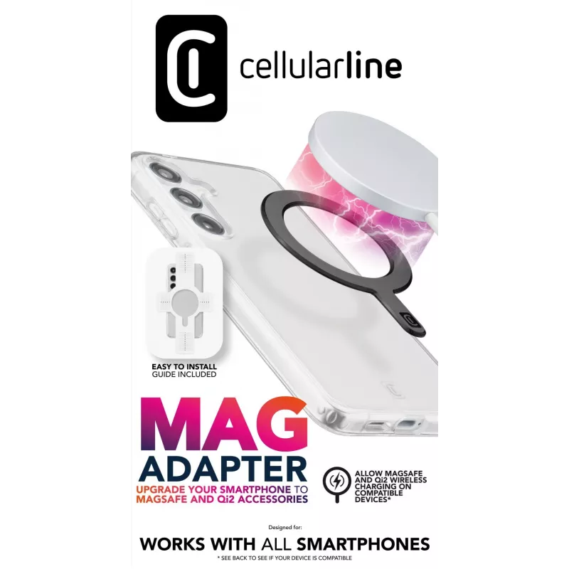 Cellularline Mag Adapter anello magnetico adesivo per smartphone, abilitatore ecosistema MagSafe