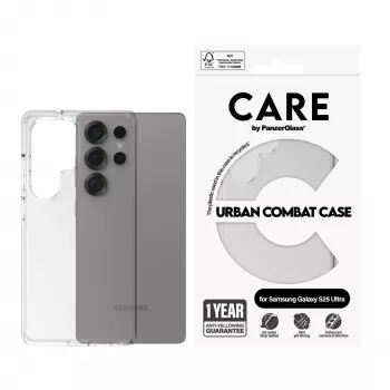 PanzerGlass CARE™ by ® Urban Combat custodia trasparente Samsung Galaxy S25 Ultra