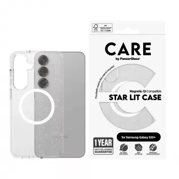 PanzerGlass CARE™ by ® Urban Combat Case Star Lit w. White compatibile Qi Samsung Galaxy S25+