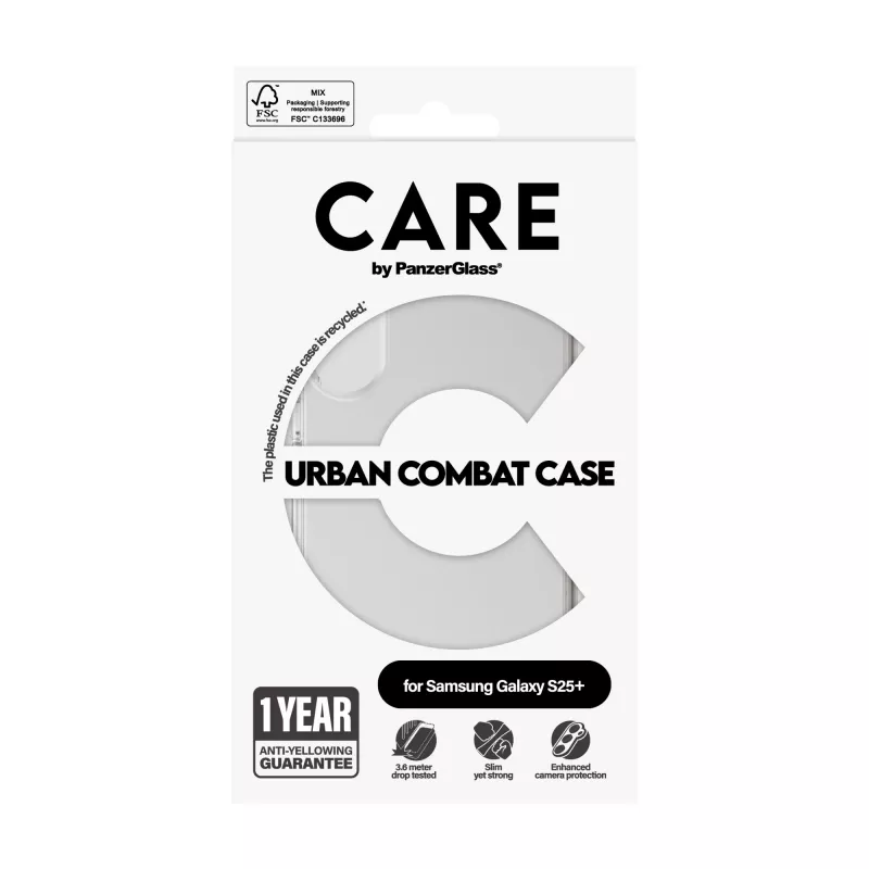PanzerGlass CARE™ by ® Urban Combat custodia trasparente Samsung Galaxy S25+