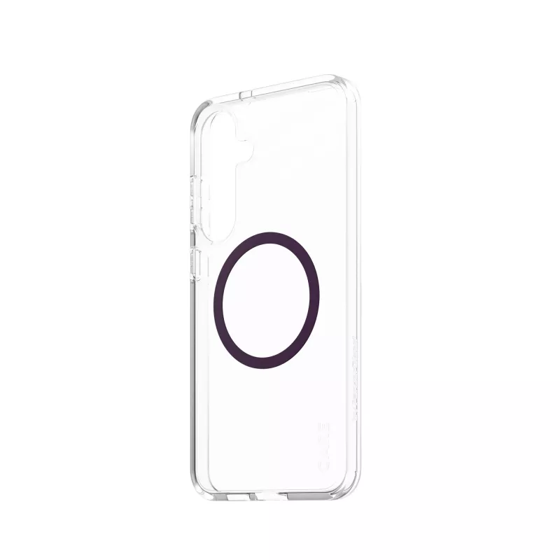 PanzerGlass CARE Urban Combat custodia trasparente Plum Purple Qi Samsung Galaxy S25+