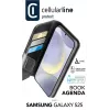 Custodia folio Cellularline Galaxy S25 16,1 cm nero 3 scomparti per carte