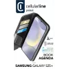Cellularline Book Agenda – custodia a libro in similpelle con chiusura magnetica per Galaxy S25+