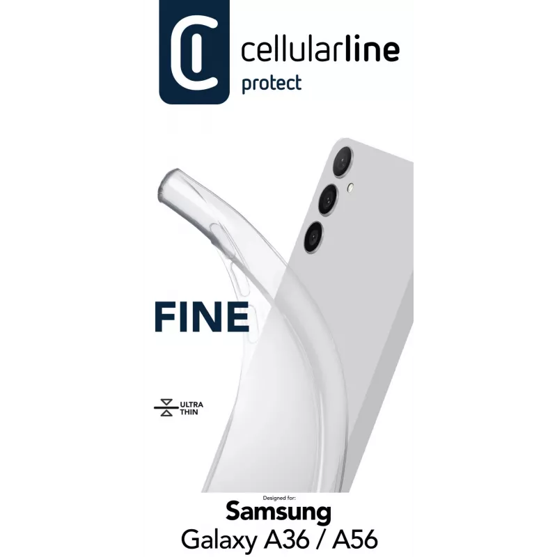 Cover Cellularline FINECGALA36T per Samsung Galaxy A36/A56 trasparente