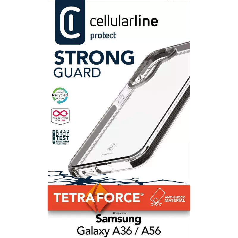 Cover Cellularline TETRACGALA36T per Samsung Galaxy A36/A56 16,8 cm trasparente