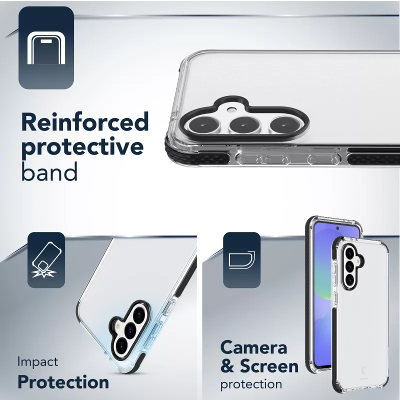 Cover Cellularline TETRACGALA36T per Samsung Galaxy A36/A56 16,8 cm trasparente