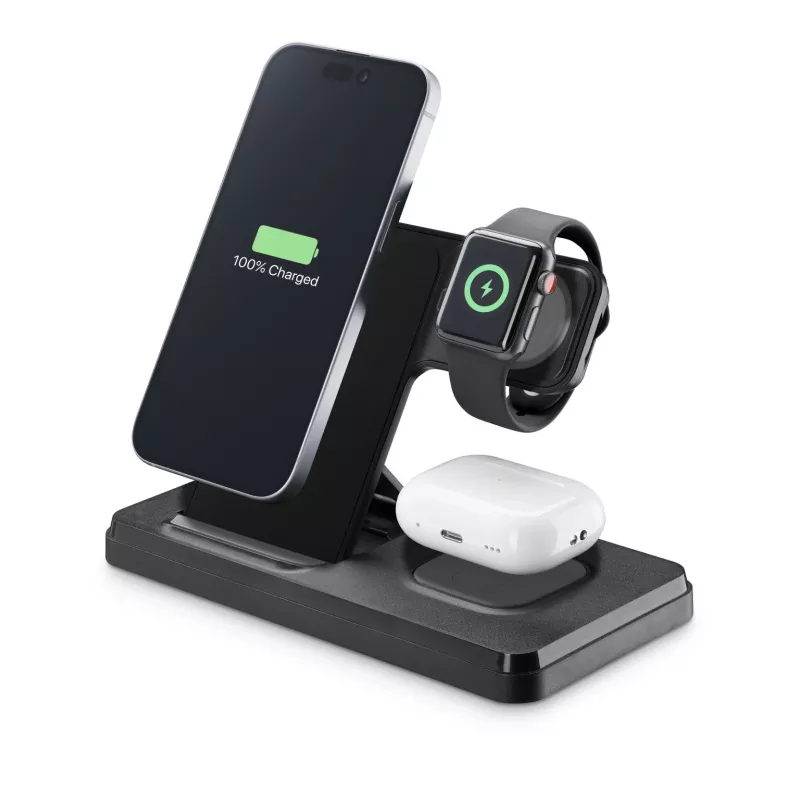 Tech Pop dock station per dispositivi mobili smartwatch/smartphone nero