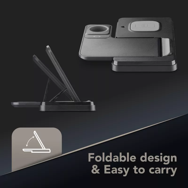 Tech Pop dock station per dispositivi mobili smartwatch/smartphone nero