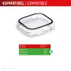 Displex 02128 Full Body custodia per Apple Watch Series 9/8/7 (41 mm), trasparente