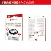 Vetro temperato Displex 10H per Apple Watch 9/8/7 (45 mm), custodia full body, IP68, snap-on, nero opaco