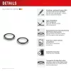 Vetro premium per lenti fotocamera Displex, iPhone 15/15 Plus, 10H, anelli singoli, DLC, trasparente, Quick Mount