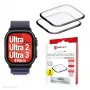 Protezione display Displex Unbreakable Full Cover Smart Glass per Apple Watch Ultra 3/Ultra 2/Ultra (49 mm), confezione da 2, senza bordi, trasparente