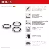 Vetro premium fotocamera Displex, iPhone 15 Pro/15 Pro Max, 10H, anelli singoli, DLC, trasparente, montaggio rapido