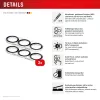 Vetro temperato protezione display e.v.i. per Samsung Galaxy S25+ — DISPLEX CAMGLASS ALL-IN-ONE (modello 02118)