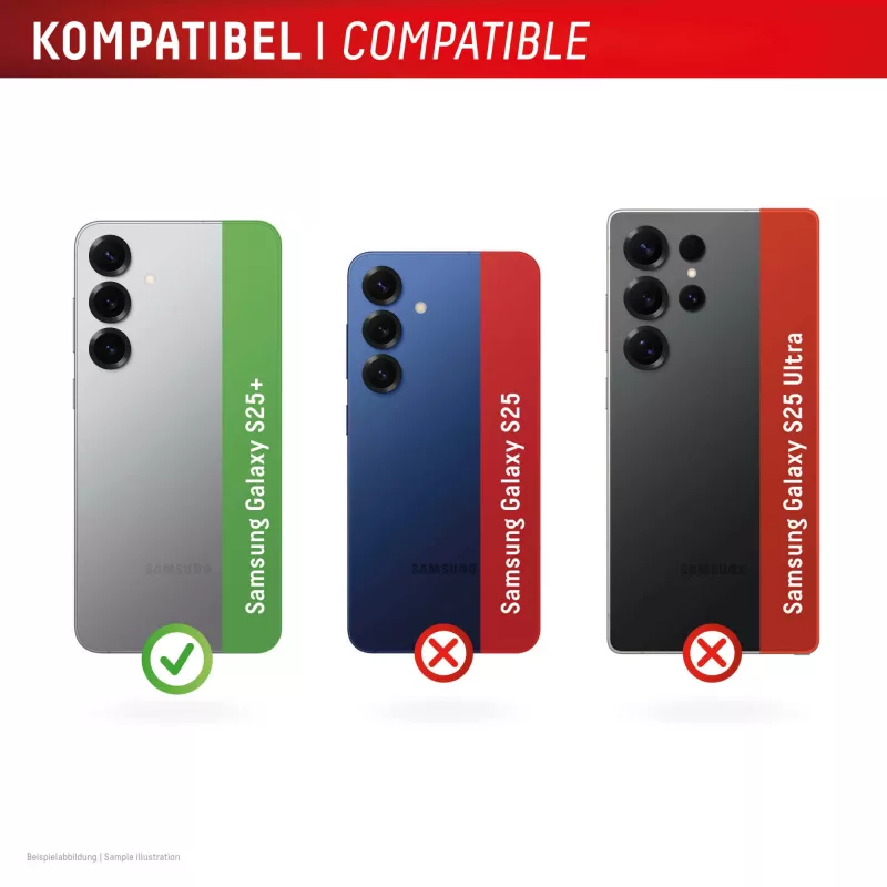 Vetro temperato protezione display e.v.i. per Samsung Galaxy S25+ — DISPLEX CAMGLASS ALL-IN-ONE (modello 02118)