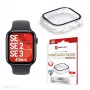 Vetro temperato Displex 10H per Apple Watch SE3/SE2/SE (40 mm), custodia full body, IP68, snap-on, trasparente