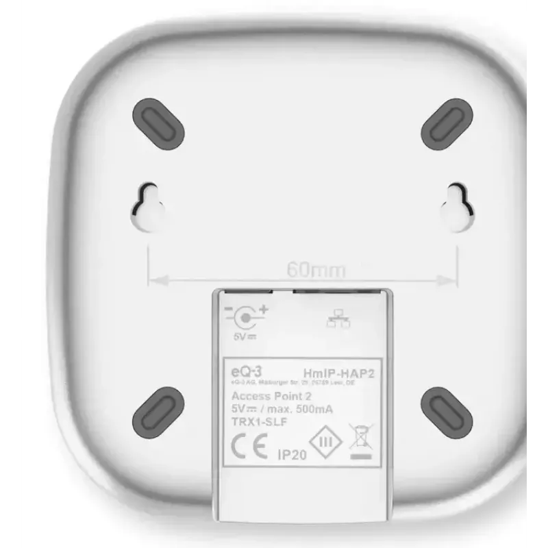 Access Point wireless HomeMatic Access Point 2 HmIP-HAP2 bianco per la configurazione e il controllo dei sistemi HomeMatic IP