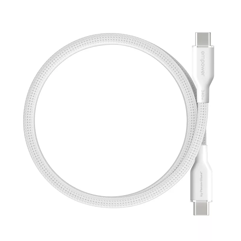 PanzerGlass empower™ by ® cavo Magnetico 240W USB-C a USB-C | USB 2.0 | 1,5 m | Silver White