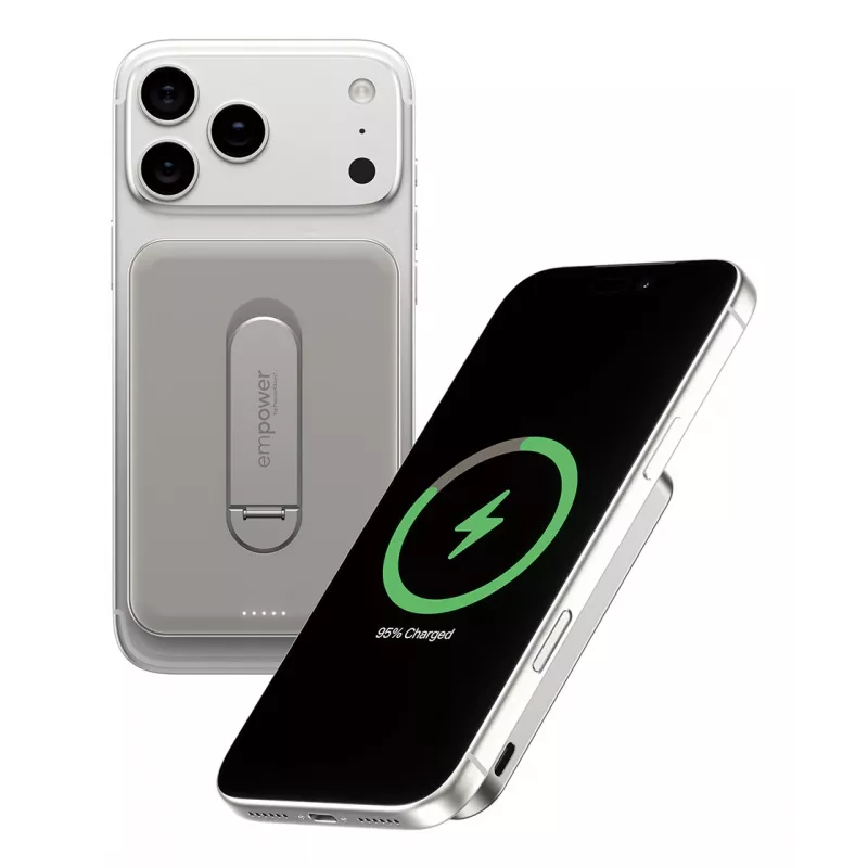 Powerbank PanzerGlass empower by empower Bank con Spin Stand 5000mAh Titanium