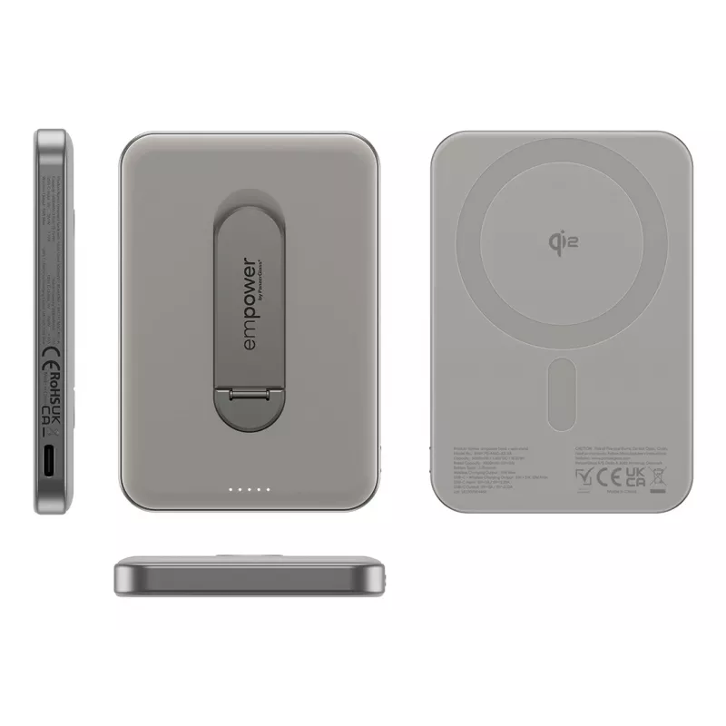 Powerbank PanzerGlass empower by empower Bank con Spin Stand 5000mAh Titanium