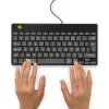 R-Go Tools tastiera ergonomica R-Go Compact Break, tastiera compatta con software per pause, AZERTY (FR), con filo, nero