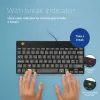 R-Go Tools tastiera ergonomica R-Go Compact Break, tastiera compatta con software per pause, AZERTY (FR), con filo, nero