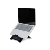 R-Go Tools supporto per laptop R-Go Riser Flexible, supporto per laptop pieghevole regolabile, ergonomico, alluminio Hylite, nero