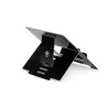 R-Go Tools supporto per laptop R-Go Riser Flexible, supporto per laptop pieghevole regolabile, ergonomico, alluminio Hylite, nero