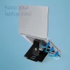 R-Go Tools supporto per laptop R-Go Riser Flexible, supporto per laptop pieghevole regolabile, ergonomico, alluminio Hylite, nero