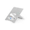 R-Go Tools supporto per laptop R-Go Riser Flexible, supporto per laptop pieghevole regolabile, ergonomico, alluminio Hylite, argento