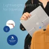 R-Go Tools supporto per laptop R-Go Riser Flexible, supporto per laptop pieghevole regolabile, ergonomico, alluminio Hylite, argento