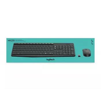 Set tastiera e mouse wireless Logitech MK235